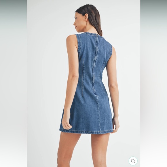 Mable Sleeveless Denim Dress - Picture 3 of 8